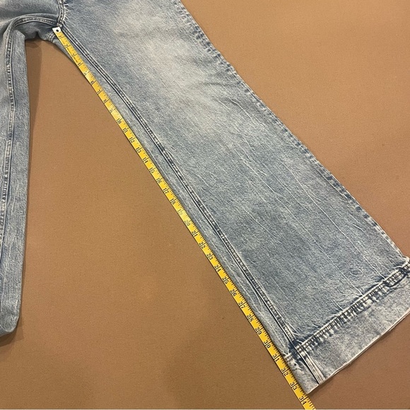 Alice + Olivia Kayla Wide Leg Coin Pocket Jeans Rockstar Blue Size 29 - Picture 16 of 17